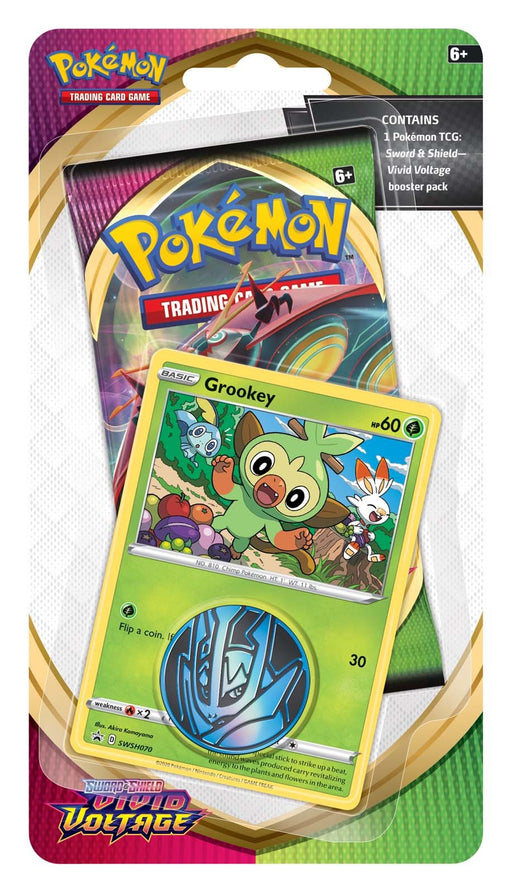Pokémon: Vivid Voltage - Single Pack Blister (Grookey) Pokemon Sealed Pokémon