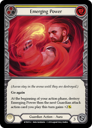 Emerging Power (Yellow) [WTR070-C] Alpha Print Rainbow Foil Flesh And Blood Single Flesh And Blood   