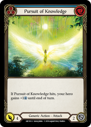 Pursuit of Knowledge [ARC161-S] 1st Edition Rainbow Foil Flesh And Blood Single Flesh And Blood   