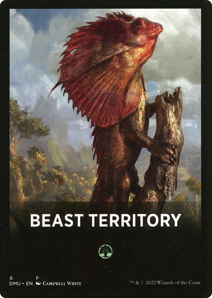 Beast Territory Theme Card [Tokens] Dominaria United Tokens MTG Single Magic: The Gathering