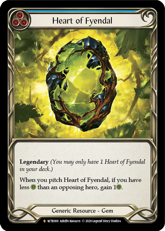 Heart of Fyendal [WTR000] Unlimited Edition Rainbow Foil Flesh And Blood Single Flesh And Blood   