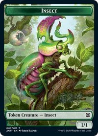 Insect // Kor Warrior Double-Sided Token [Tokens] Zendikar Rising Tokens MTG Single Magic: The Gathering