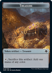 Zombie // Treasure Double-Sided Token [Tokens] Game Night: Free-for-All Tokens MTG Single Magic: The Gathering