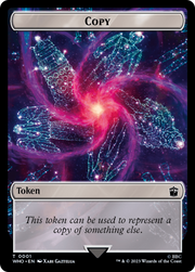 Copy // Soldier Double-Sided Token [Tokens] Doctor Who Tokens MTG Single Magic: The Gathering