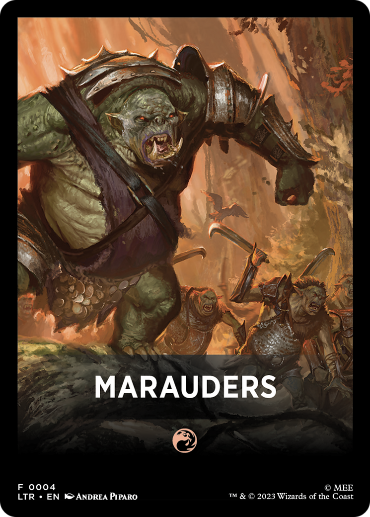Marauders Theme Card [The Lord of the Rings: Tales of Middle-Earth Tokens] MTG Single Magic: The Gathering   