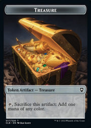 Kor Warrior // Treasure Double-Sided Token [Commander Legends: Battle for Baldur's Gate Tokens] MTG Single Magic: The Gathering   