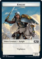 Knight // Soldier Double-Sided Token [Tokens] Core Set 2021 Tokens MTG Single Magic: The Gathering