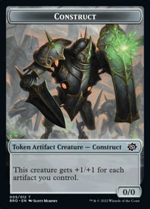 Powerstone // Construct (005) Double-Sided Token [Tokens] The Brothers' War Tokens MTG Single Magic: The Gathering