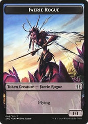Faerie Rogue // Rat Double-Sided Token [Tokens] Zendikar Rising Commander Tokens MTG Single Magic: The Gathering