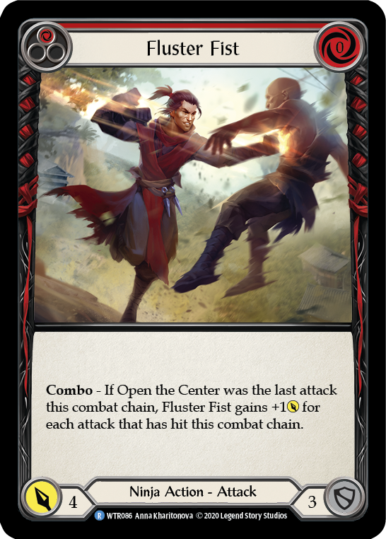 Fluster Fist (Red) [WTR086] Unlimited Edition Normal Flesh And Blood Single Flesh And Blood   