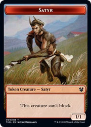 Satyr // Goblin Construct Double-Sided Token [Challenger Decks 2021 Tokens] MTG Single Magic: The Gathering   