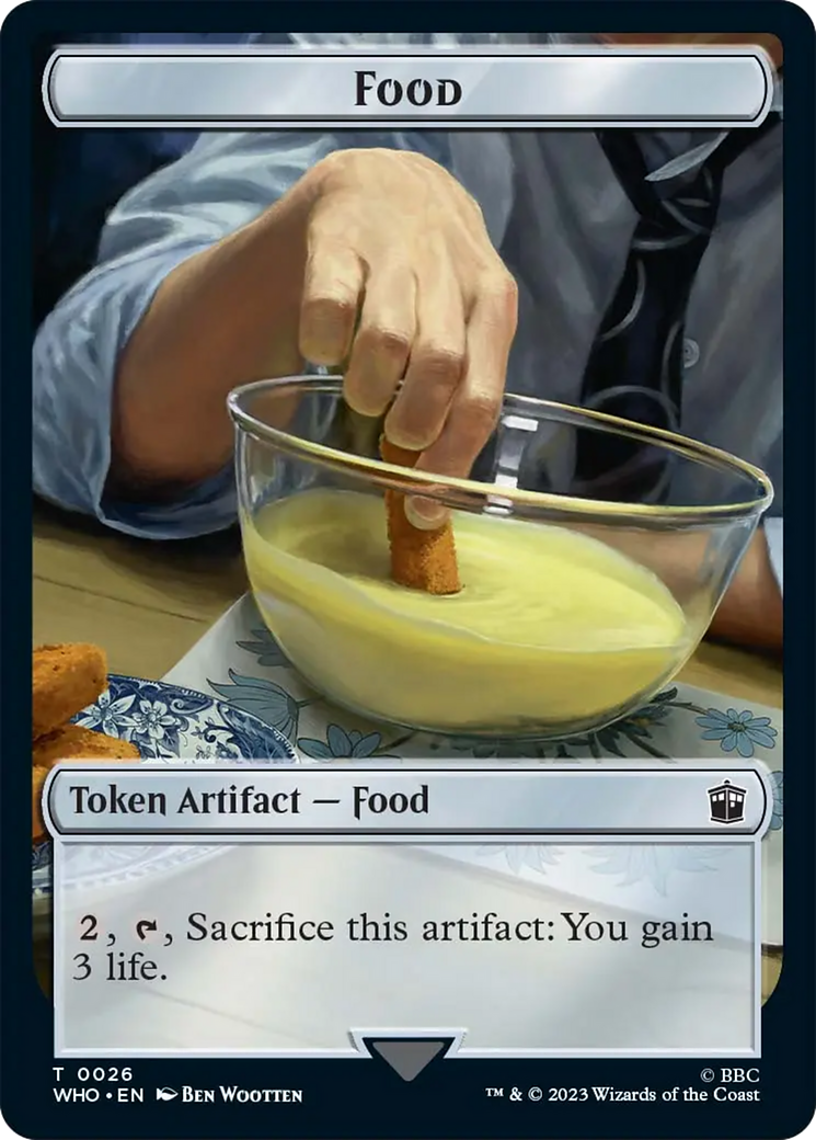 Food Token [Tokens] Doctor Who Tokens MTG Single Magic: The Gathering