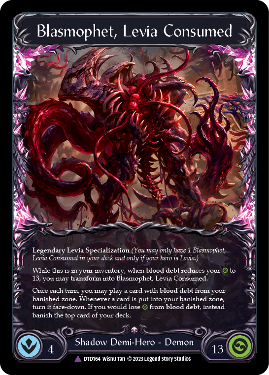 Levia, Redeemed // Blasmophet, Levia Consumed (Marvel) [DTD164] (Dusk Till Dawn)  Cold Foil Flesh And Blood Single Flesh And Blood   