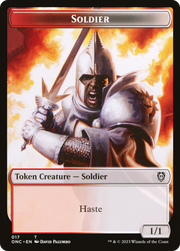 Soldier (017) // Eldrazi Double-Sided Token [Tokens] Phyrexia: All Will Be One Commander Tokens MTG Single Magic: The Gathering