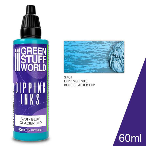 Green Stuff World: Dipping Inks - Blue Glacier Model Tools & Glue Green Stuff World