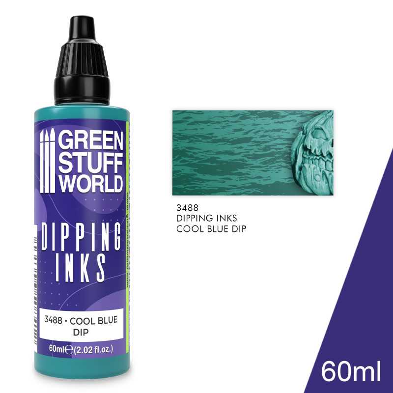 Green Stuff World: Dipping Inks - Cool Blue Model Tools & Glue Green Stuff World