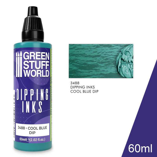 Green Stuff World: Dipping Inks - Cool Blue Model Tools & Glue Green Stuff World