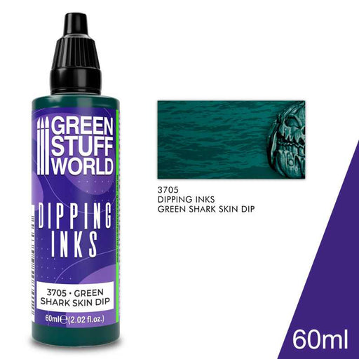 Green Stuff World: Dipping Inks - Green Shark Skin Model Tools & Glue Green Stuff World