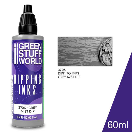 Green Stuff World: Dipping Inks - Grey Mist Dip Model Tools & Glue Green Stuff World