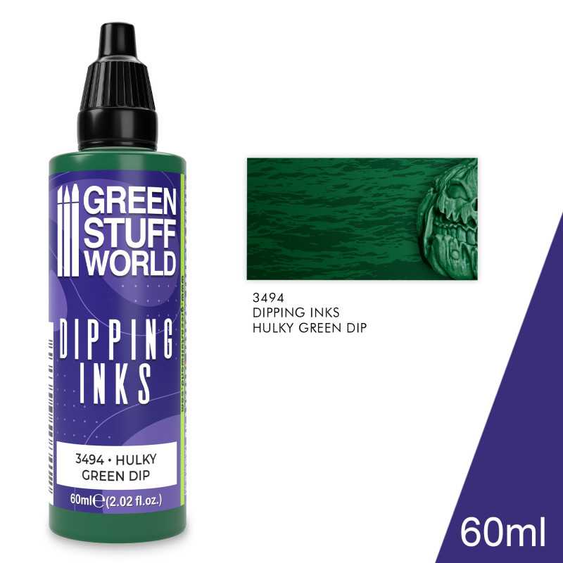 Green Stuff World: Dipping Inks - Hulky Green Model Tools & Glue Green Stuff World