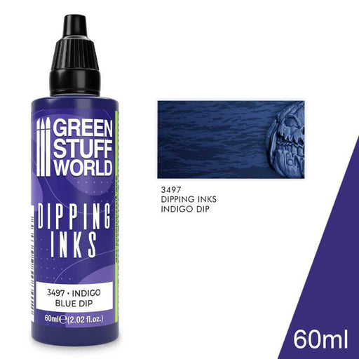 Green Stuff World: Dipping Inks - Indigo Blue Model Tools & Glue Green Stuff World