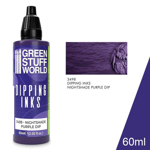 Green Stuff World: Dipping Inks - Nightshade Purple Model Tools & Glue Green Stuff World