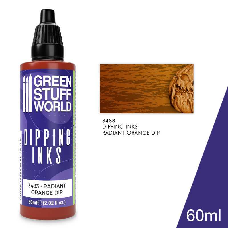 Green Stuff World: Dipping Inks - Radiant Orange Model Tools & Glue Green Stuff World