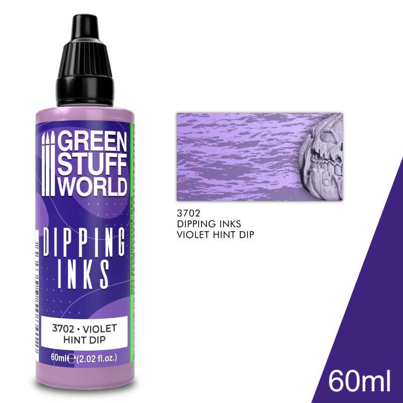 Green Stuff World: Dipping Inks - Violet Hint Model Tools & Glue Green Stuff World