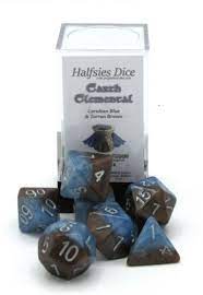 Gate Keeper Games: Earth Elemental Halfsies: 7-Die set Dice & Gaming Accessories Gate Keeper Games