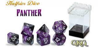 Gate Keeper Games: Panther Halfsies: 7-Die set Dice & Gaming Accessories Gate Keeper Games