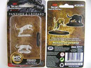 D&D Nolzur's Marvelous Miniatures: W6 Panther & Leopard Unpainted Miniatures WizKids