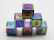 Foam Brain Games Burnt Opal D6 Set (Metal) Dice & Gaming Accessories Foam Brain Games