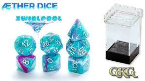 Gate Keeper Games: Swirlpool Aether: 7-Die set Dice & Gaming Accessories Gate Keeper Games