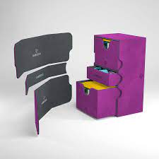 Stronghold Convertible Purple (200Ct) Deck Boxes & Storage Gamegenic