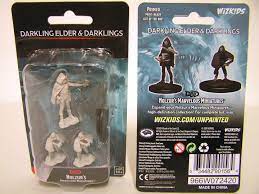 D&D Nolzur's Marvelous Miniatures: W13 Darkling Elder & Darklings Unpainted Miniatures WizKids