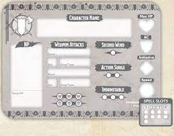 D&D Token Set: Fighter Dungeons & Dragons 5E Gale Force Nine