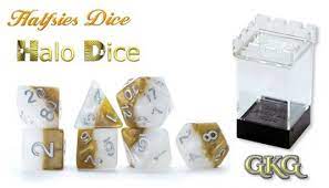 Gate Keeper Games: Halo Halfsies: 7-Die set Dice & Gaming Accessories Gate Keeper Games