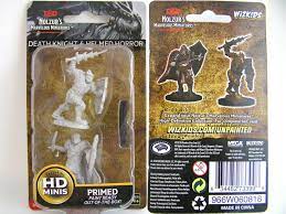 D&D Nolzur's Marvelous Miniatures: W6 Death Knight & Helmed Horror Unpainted Miniatures WizKids