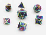 Foam Brain Games Burnt Opal 7-Die Set (Metal) Dice & Gaming Accessories Foam Brain Games