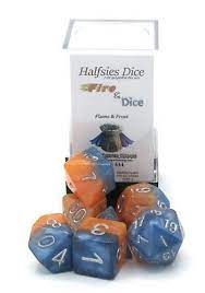 Gate Keeper Games: Fire & Dice Halfsies: 7-Die set Dice & Gaming Accessories Gate Keeper Games
