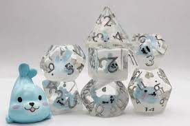 Foam Brain Games: Blue Seal 7-Die Set Dice & Gaming Accessories Foam Brain Games