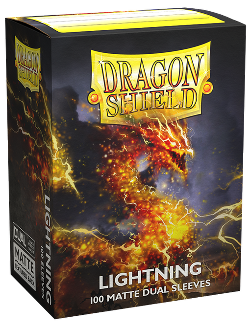 Dragon Shield: Dual Matte Sleeves - Lightning 100Ct Card Sleeves Dragon Shield