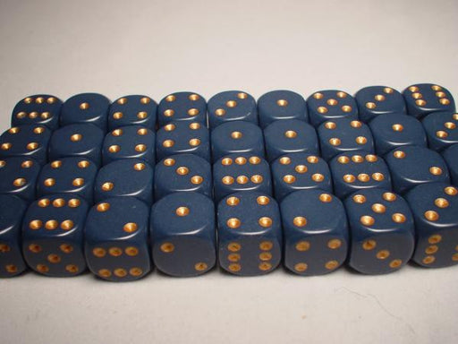 Chessex: 36Ct D6 Dice Set Opaque - Dusty Blue/Copper (12mm) Dice & Gaming Accessories Chessex