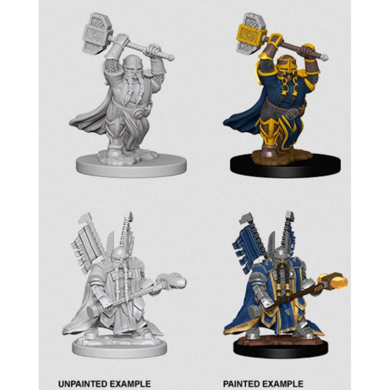 D&D Nolzur's Marvelous Miniatures: W4 Dwarf Paladin Unpainted Miniatures WizKids