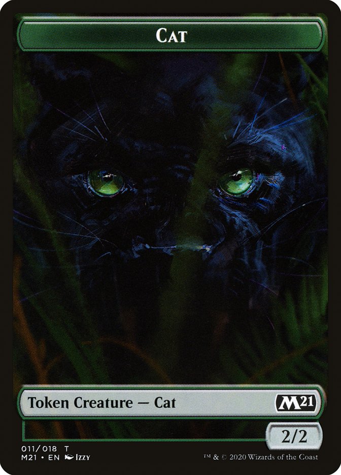 Cat Token (011/018) [Tokens] Core Set 2021 Tokens MTG Single Magic: The Gathering