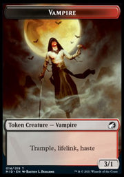 Wolf // Vampire Double-Sided Token [Tokens] Innistrad: Midnight Hunt Tokens MTG Single Magic: The Gathering