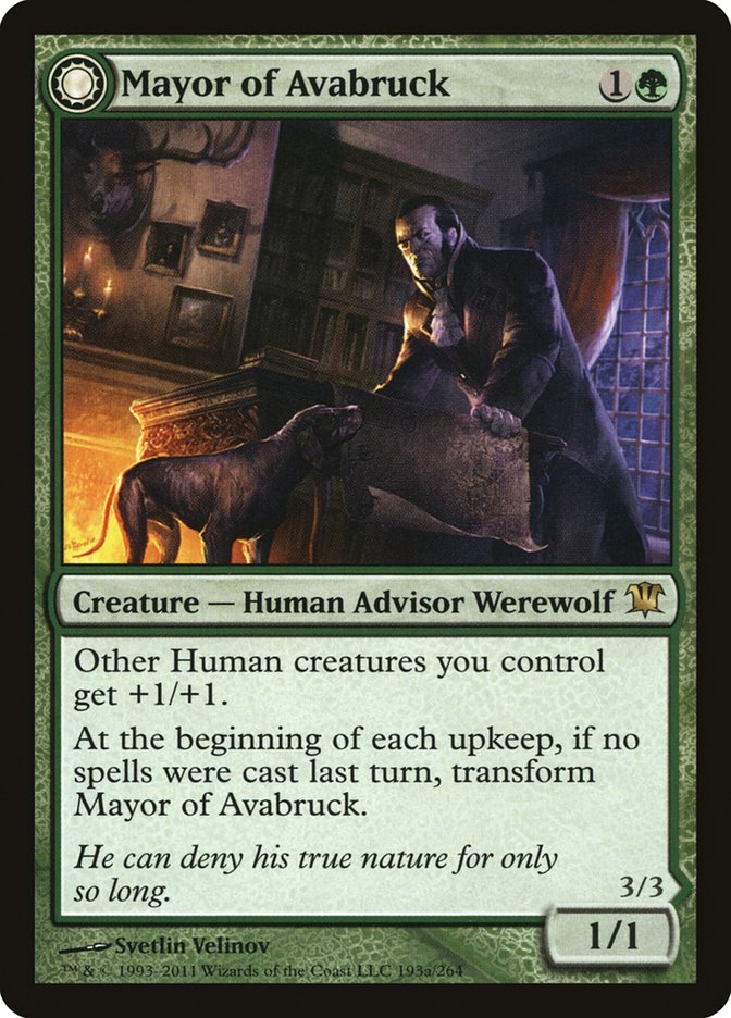 Mayor of Avabruck // Howlpack Alpha [Innistrad] MTG Single Magic: The Gathering   