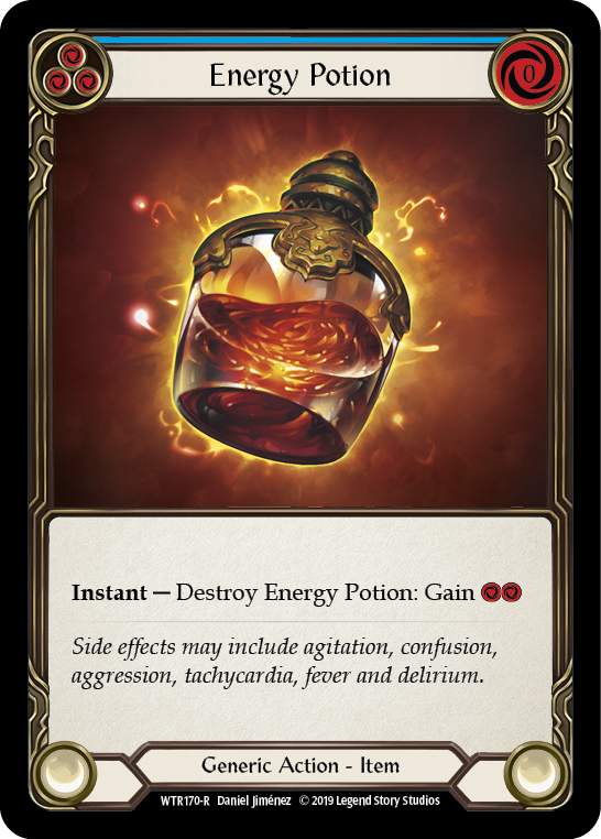 Energy Potion [WTR170-R] Alpha Print Rainbow Foil Flesh And Blood Single Flesh And Blood   