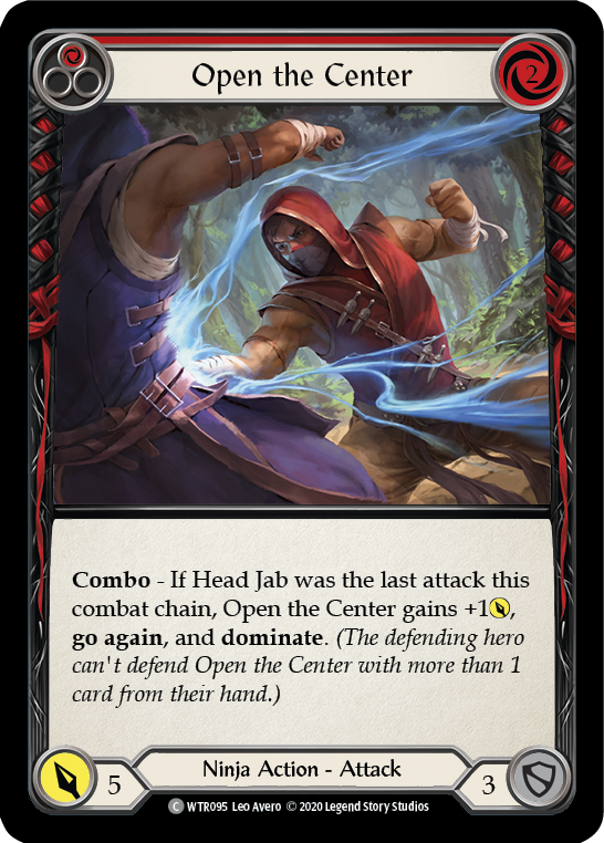 Open the Center (Red) [WTR095] Unlimited Edition Rainbow Foil Flesh And Blood Single Flesh And Blood   
