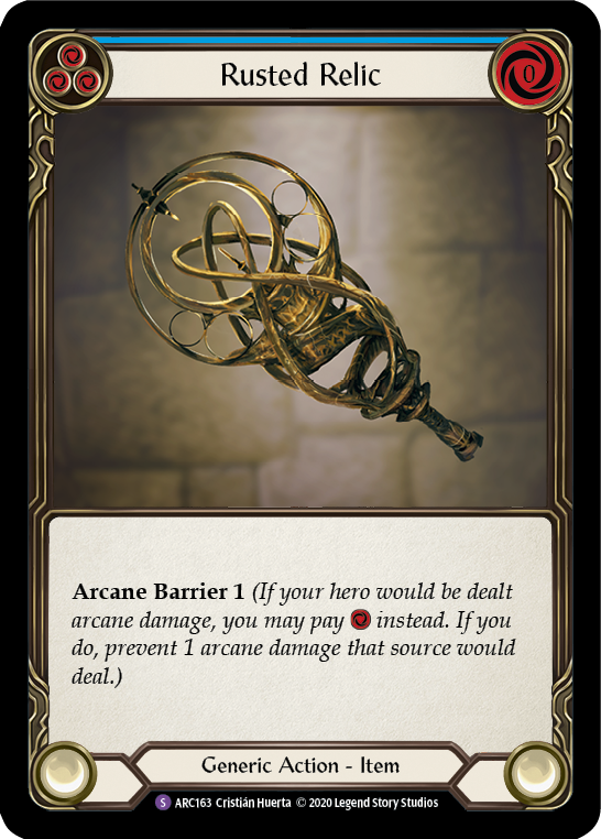 Rusted Relic [ARC163] Unlimited Edition Rainbow Foil Flesh And Blood Single Flesh And Blood   
